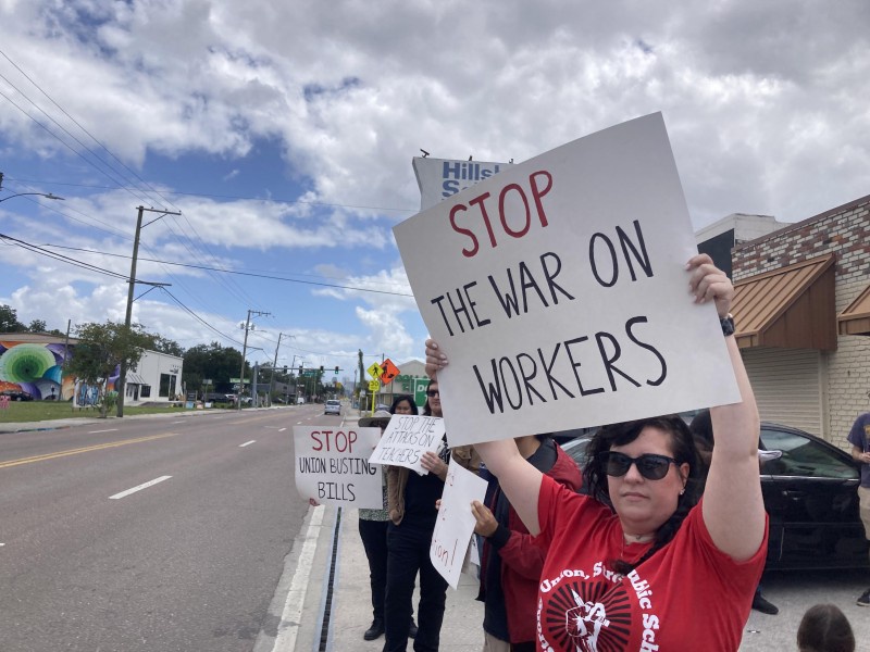 Tampa workers are standing up for their unions.