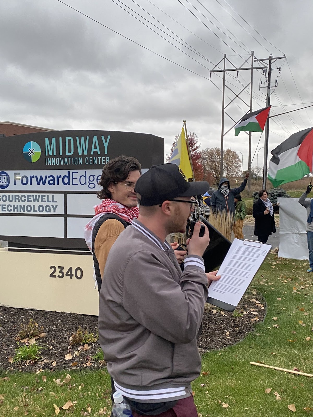 Saint Paul  protest against weapons maker Lockheed Martin.  | Staff/Fight Back! News