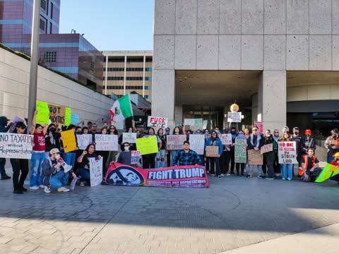 LA protest against Trump agenda. 