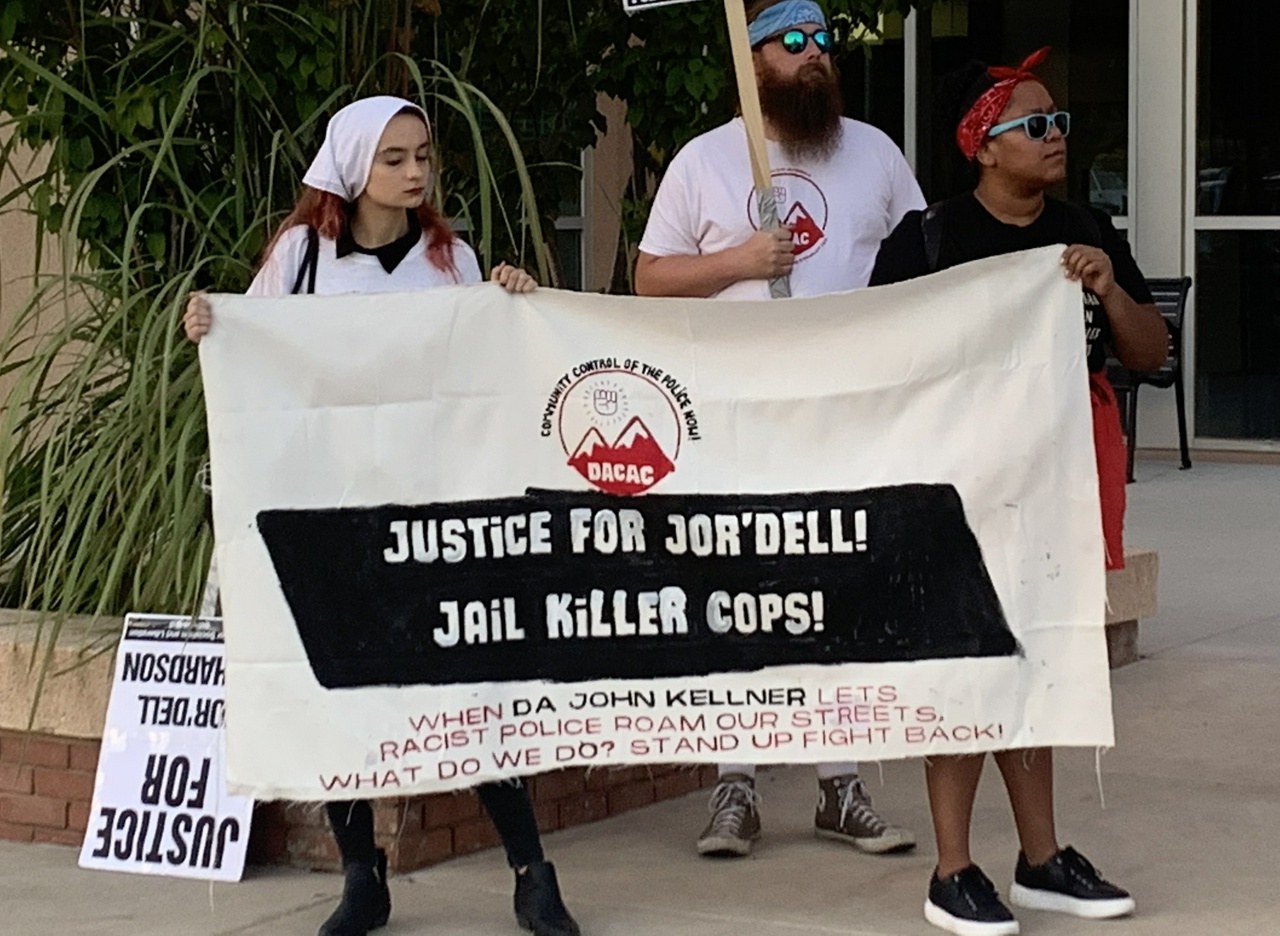 Protesters demand justice for the police killing of 14-year-old Jor’Dell Richardson at the hands of Aurora PD. | Fight Back! News/staff