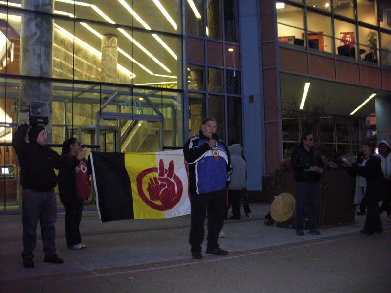 Clyde Bellecourt of the American Indian Movement (AIM)