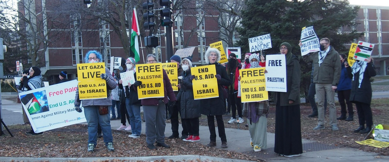 St. Paul protest against the Israeli occupation of Palestine. | Fight Back! News/Kim DeFranco