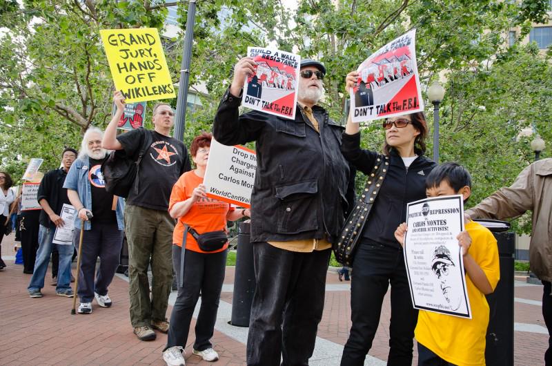 Rally against FBI repression,  June 16