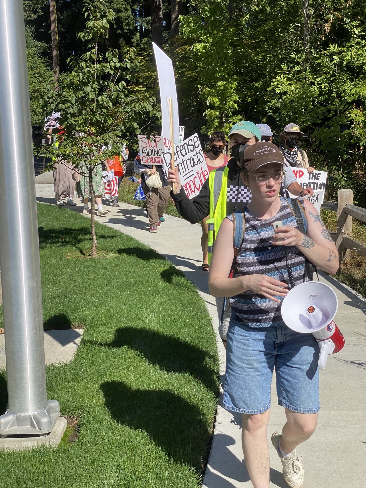 Portland protest against company that makes weapons for apartheid Israel.  | Staff/Fight Back! News