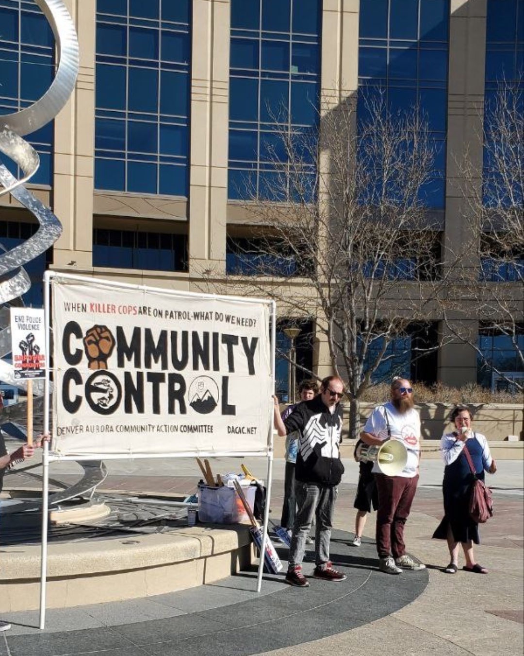 Aurora, Colorado rally against police crimes.