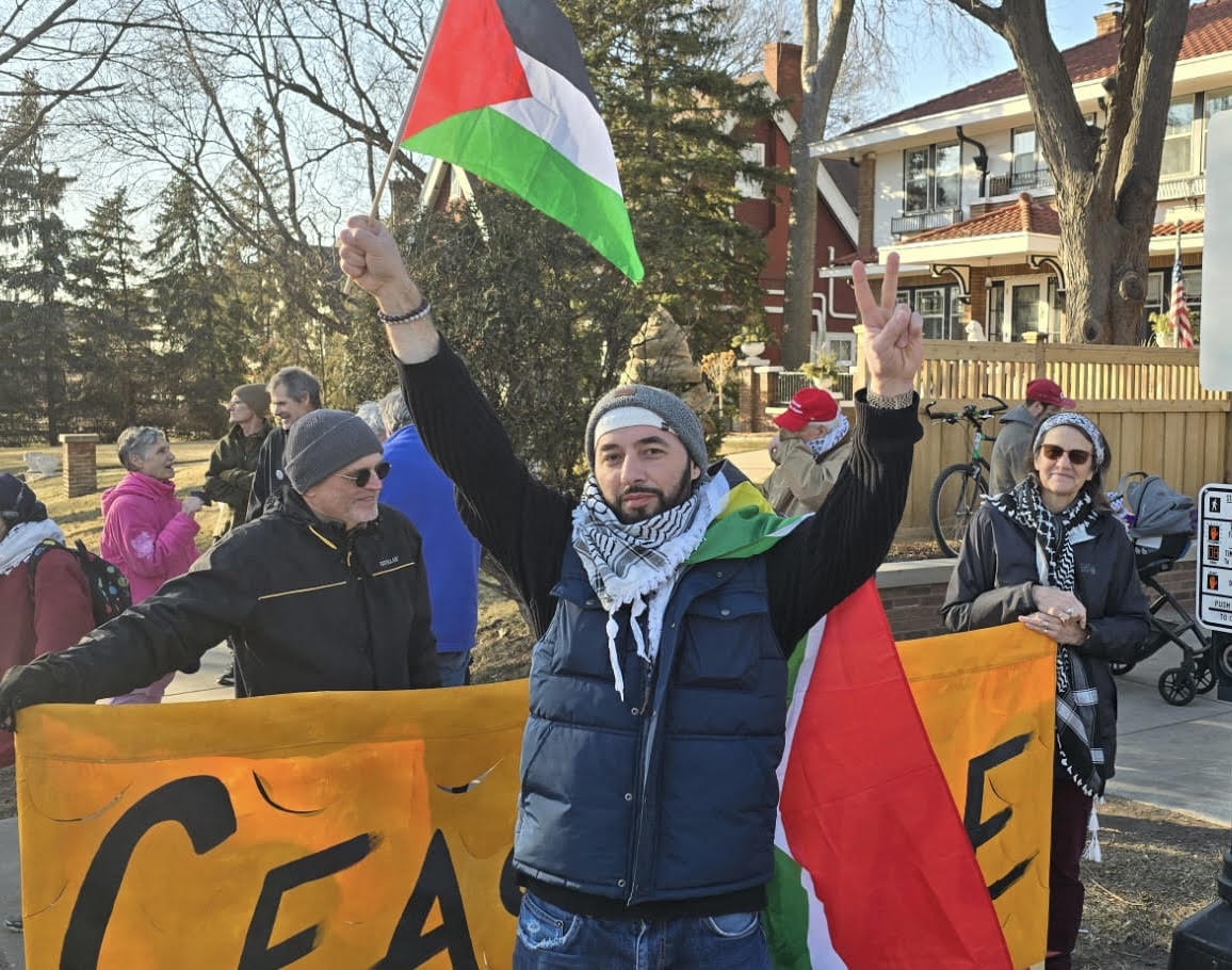 Saint Paul, Minnesota Palestine solidarity action. | Fight Back! News/staff