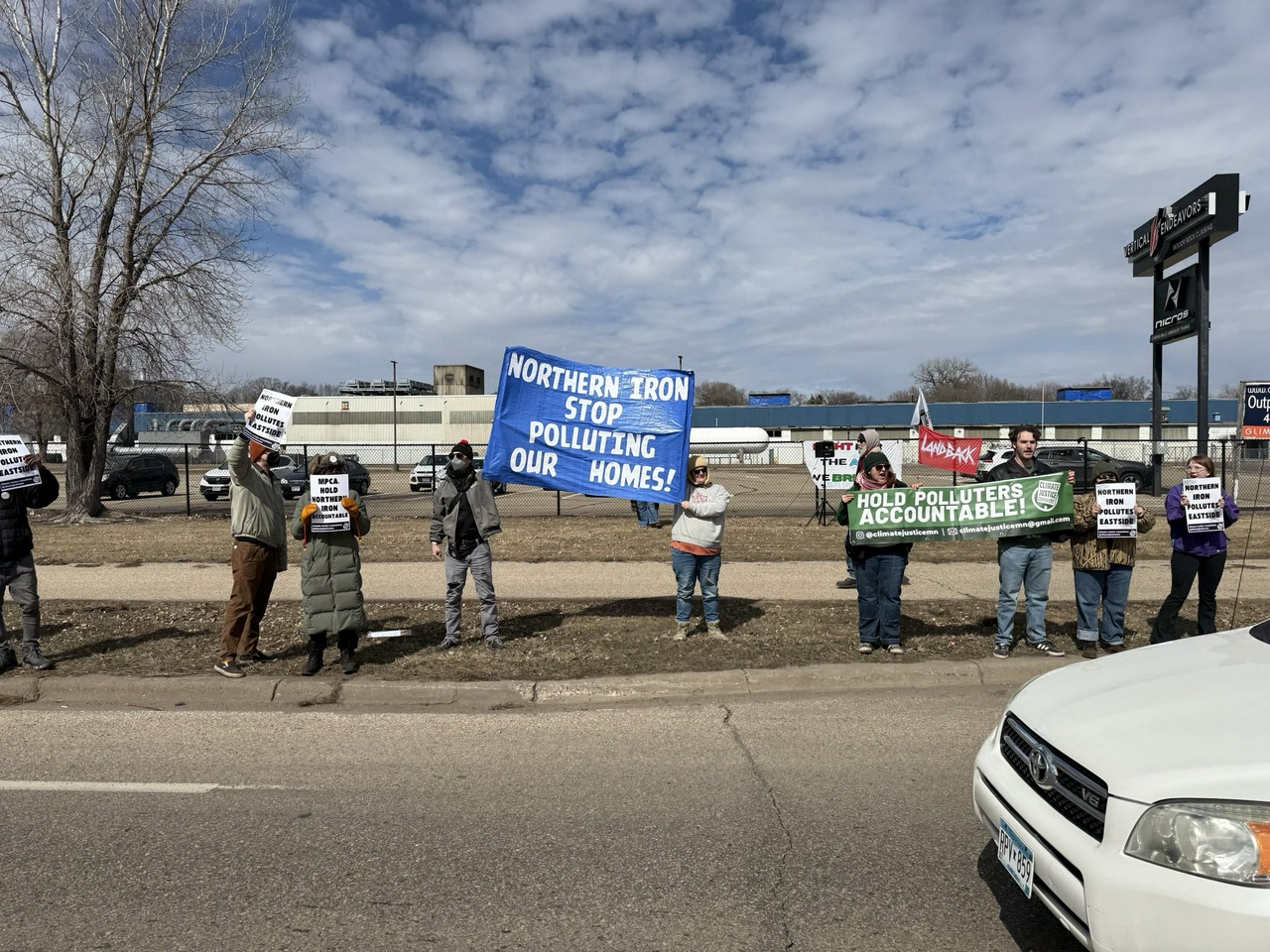 St. Paul, Minnesota protest against polluter Northern Iron. 