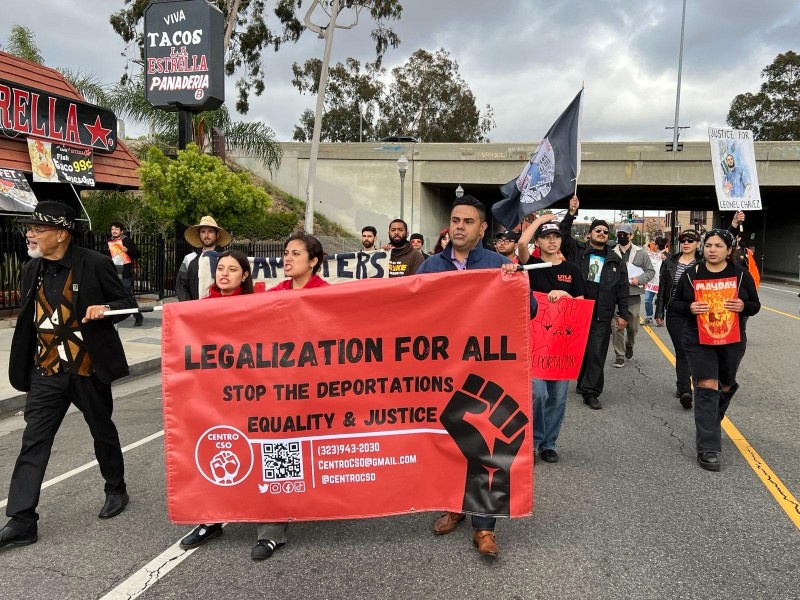 May Day march in LA.