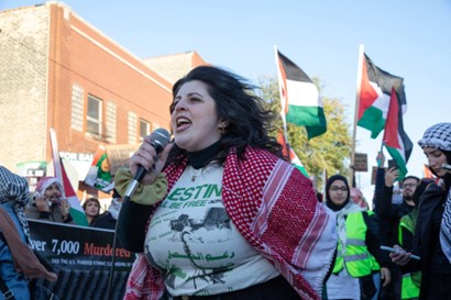 Palestine solidarity march targets Biden visit to Chicago. | Fight Back! News/staff