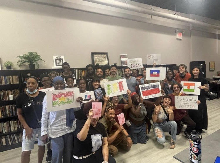 Orlando educational event on the role of imperialism in Africa and Haiti.