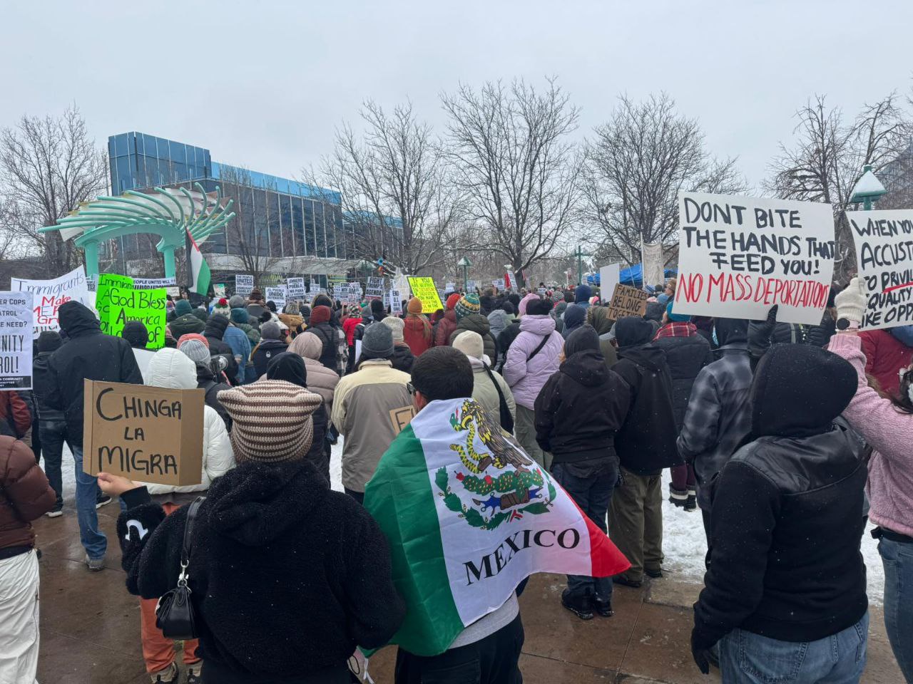 Colorado march against mass deportations.