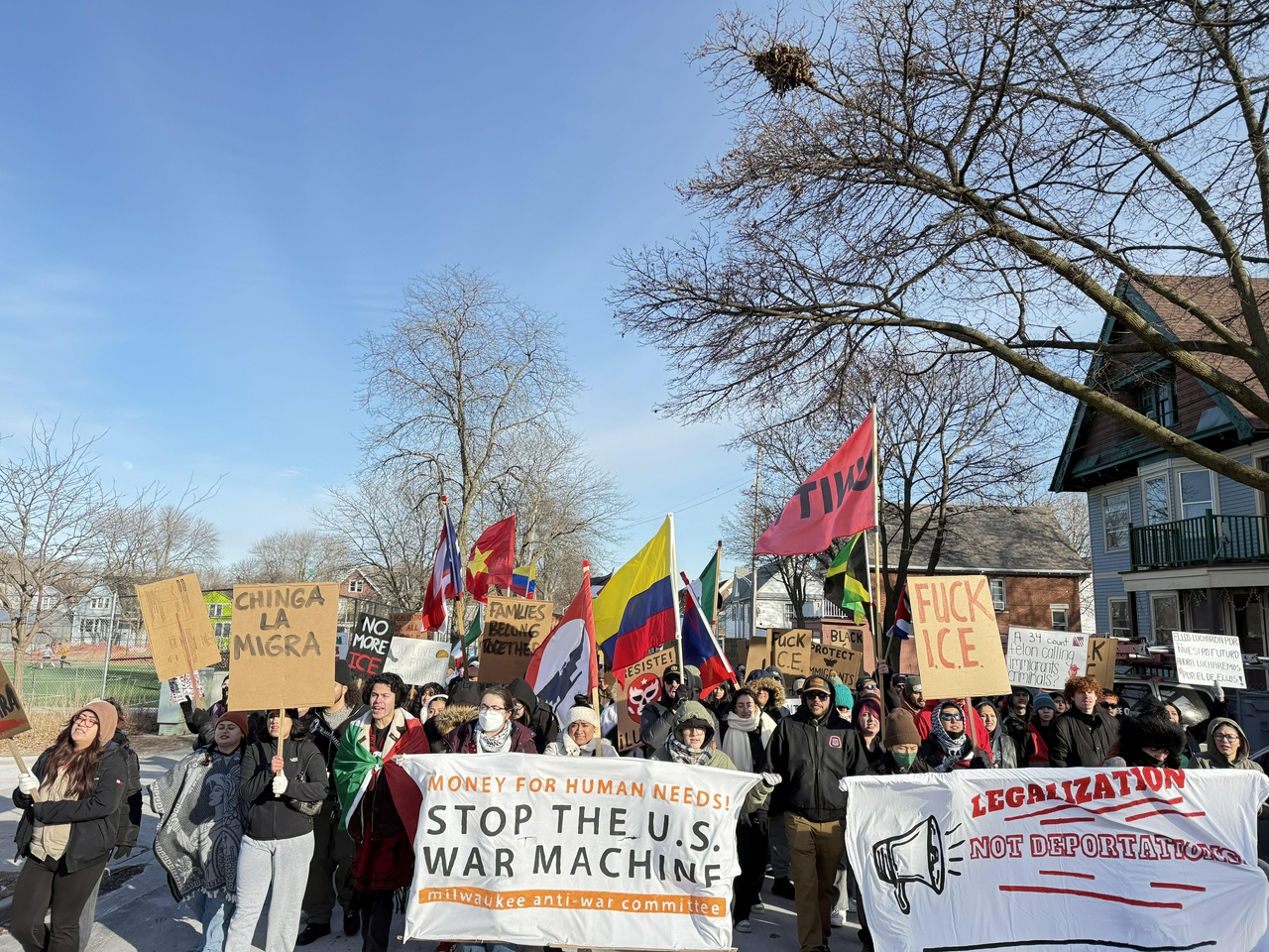 Milwaukee march against deportations.