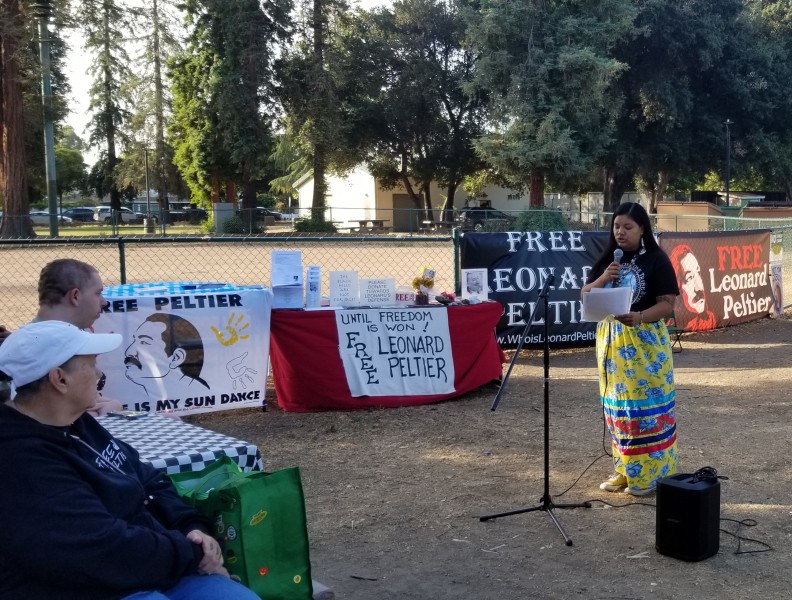 San Jose rally demands freedom for Leonard Peltier.