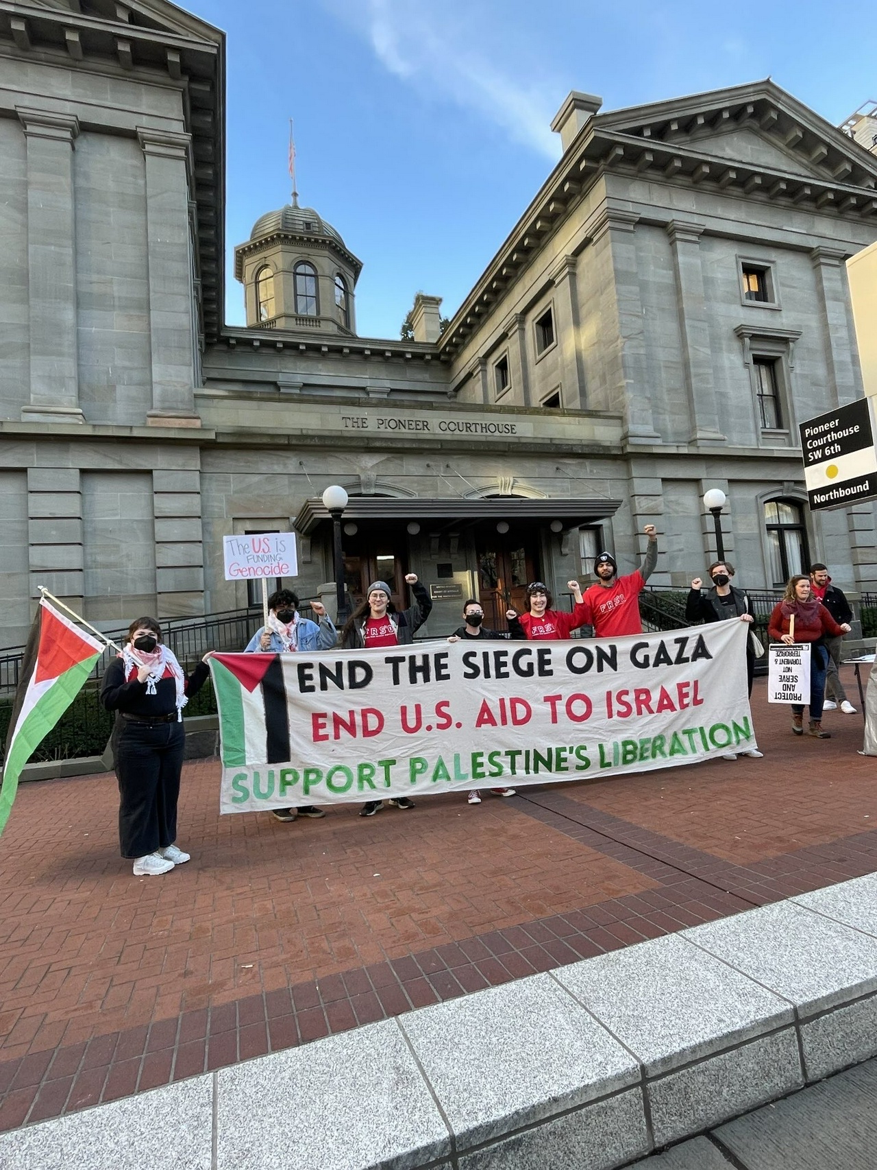 Portland protest in solidarity with Palestine.  | Fight Back! News/staff