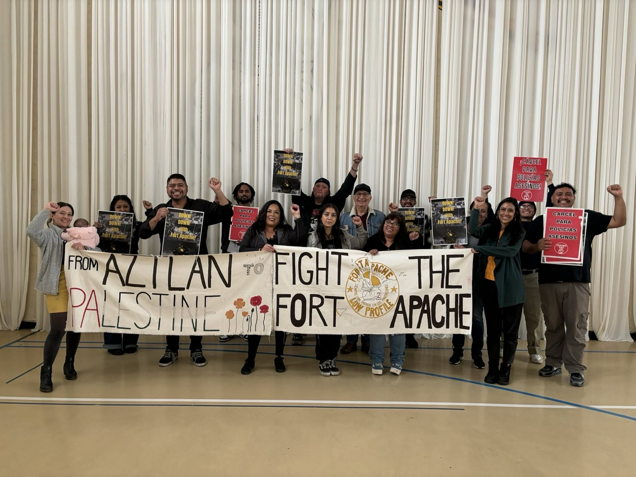 East LA Chicanos push to ban the Fort Apache logo that is worn by Los Angeles Sheriff's deputies. 