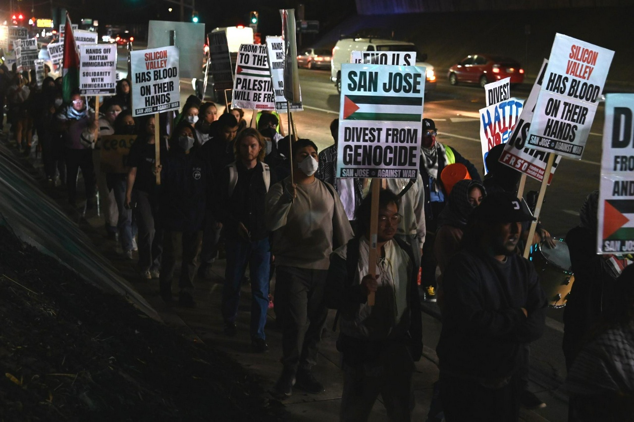 San Jose protest against Trump.  | Staff/Fight Back! News