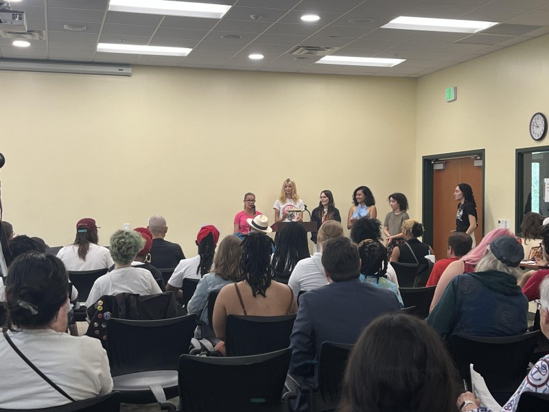 The Tampa 5 defendants at the founding of the Emergency Committee to Defend the