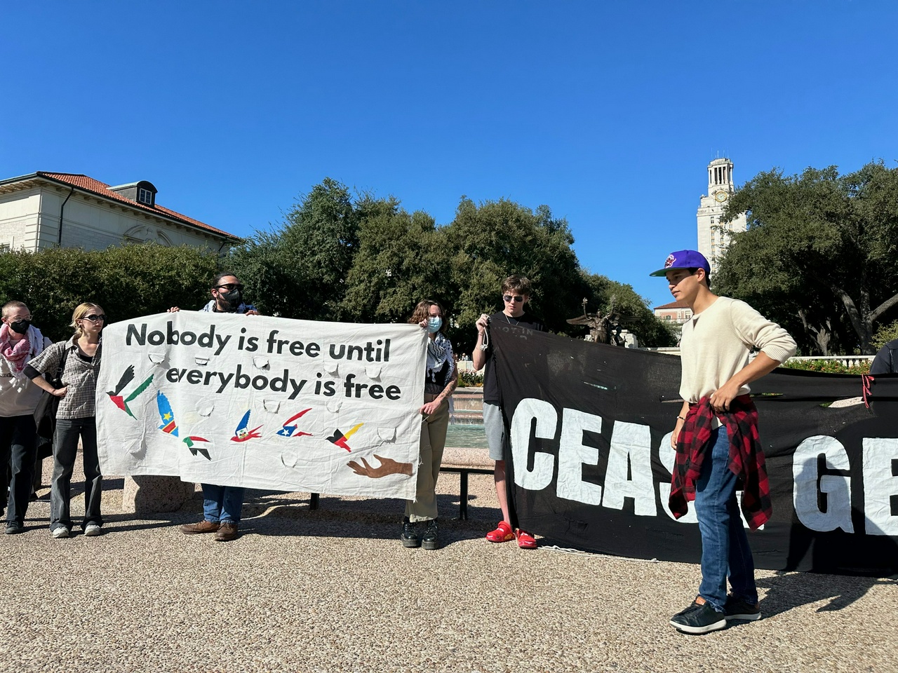 Texas students protest Trump and his reactionary agenda.  | Staff/Fight Back! News
