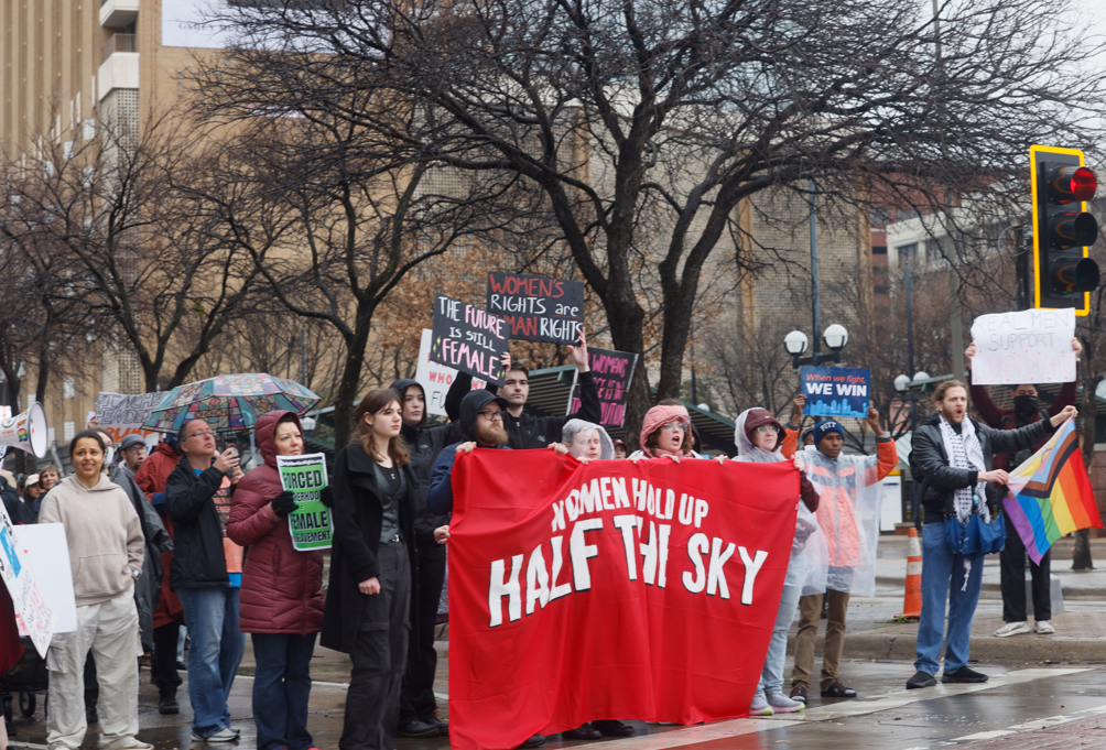 International Women's Day march in Dallas, TX.