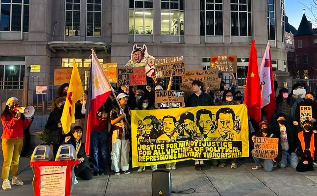 Washington DC rally on anniversary of EDSA uprising.