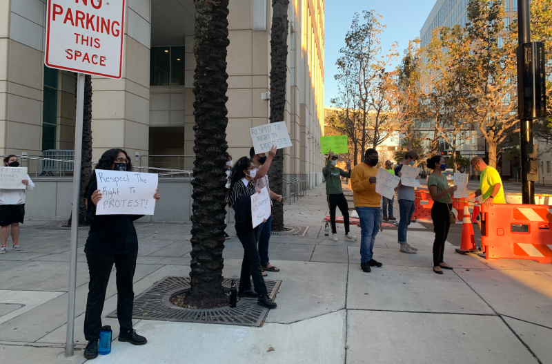Tampa students protest against repression.