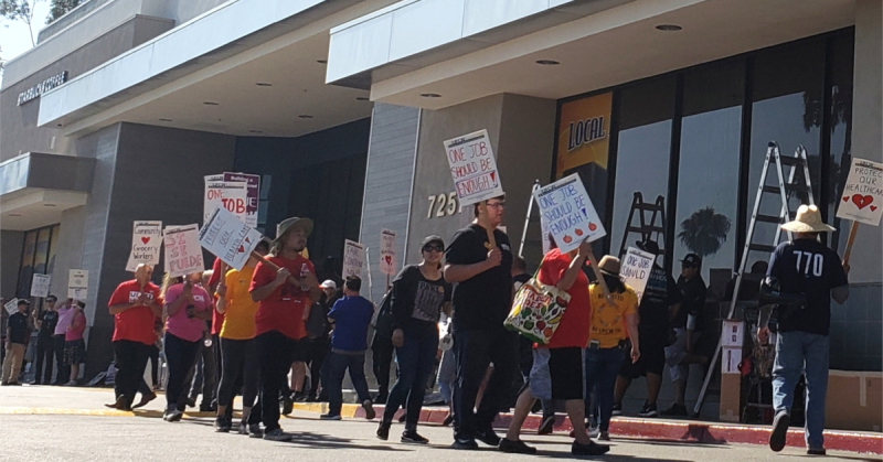 UFCW picket line.