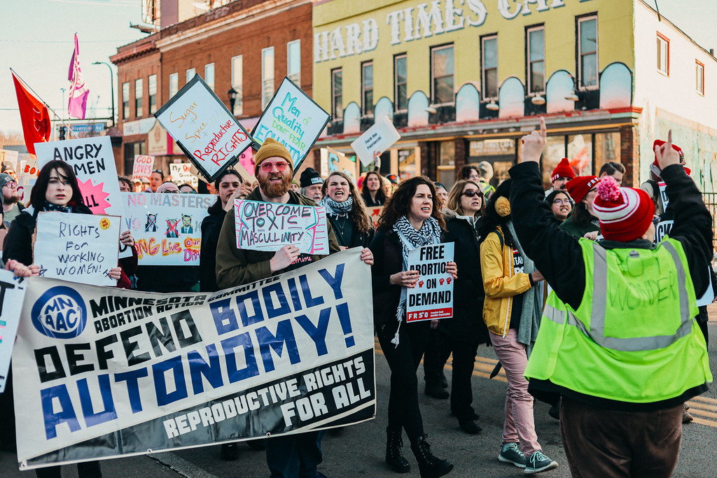 1200 attendees take the streets of Minneapolis to stand up for womens's and LGBTQ rights.
