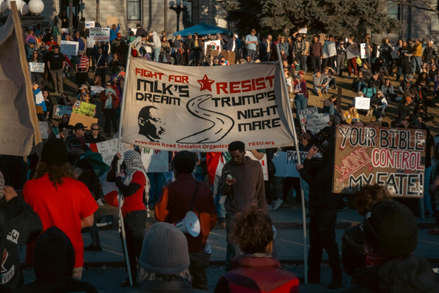  Protest against Trump agenda in Denver.