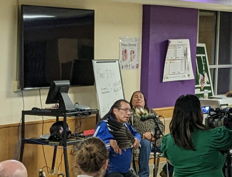 Elder Art Shegonee of the Menominee speaks about his experiences in a boarding s