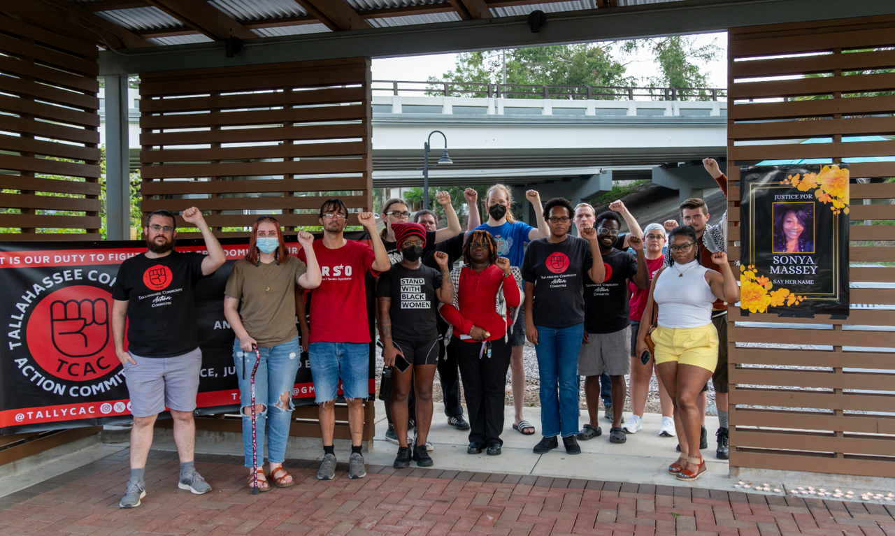Tallahassee vigil for Sonya Massey.  | Fight Back! News/staff