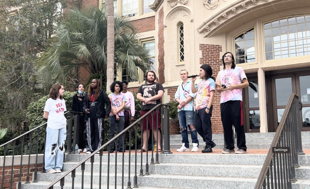 FSU SDS press conference blasts repression directed at student activists. | Fight Back! News/staff