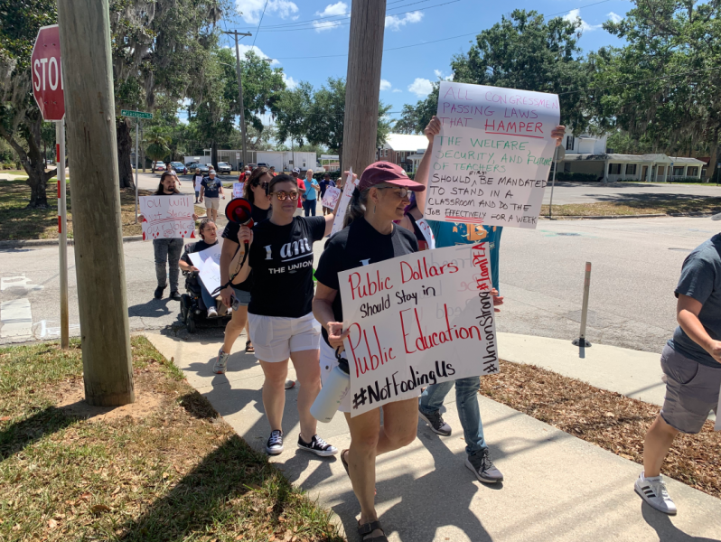 Florida teachers are defending their rights and public education.